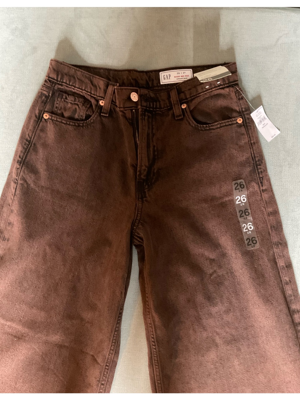 GAP Women's Flare Jeans in Chocolate Brown